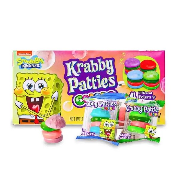 Krabby Patties Colours Gummy Theatre Box