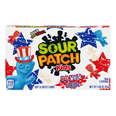 Sour Patch Kids Red White and Blue Theatre Box