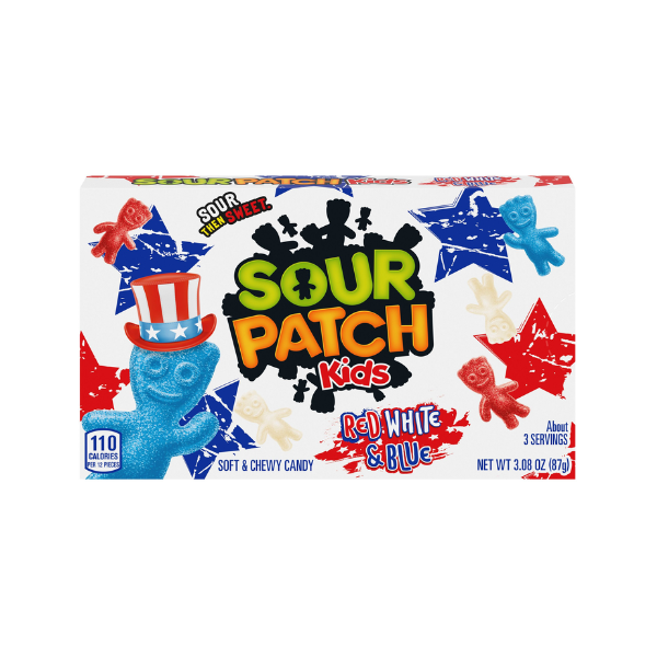 Sour Patch Kids Red White and Blue Theatre Box