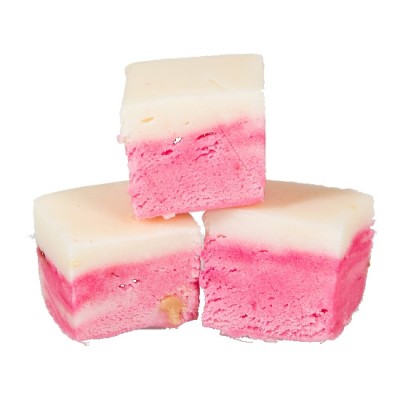 Pink & White Nougat Fudge