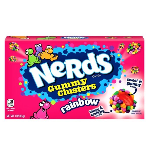 Nerds Gummy Clusters Rainbow Theater Box